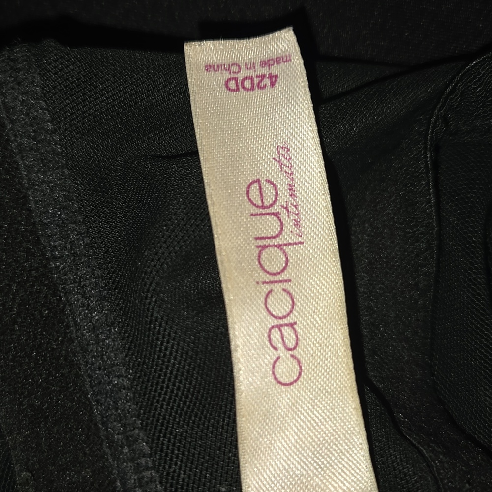 Cacique Bra Bundle Sz. 42DD Balconette Lace Black & Beigd - Picture 7 of 7